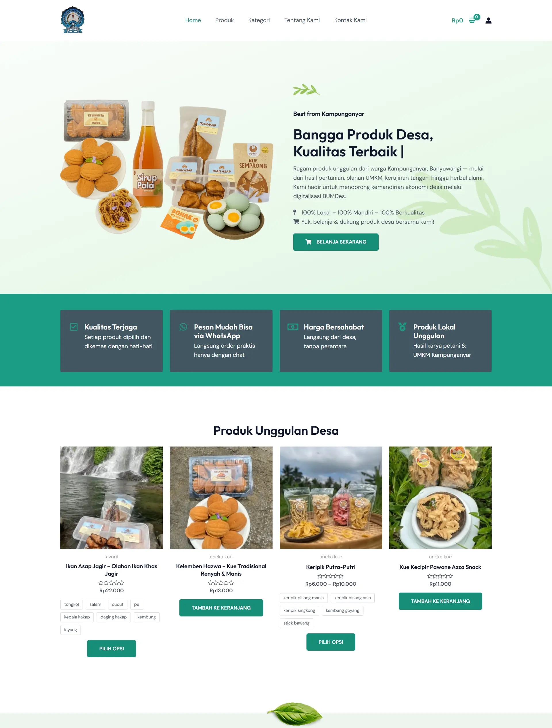 BUMDes E-Commerce platform